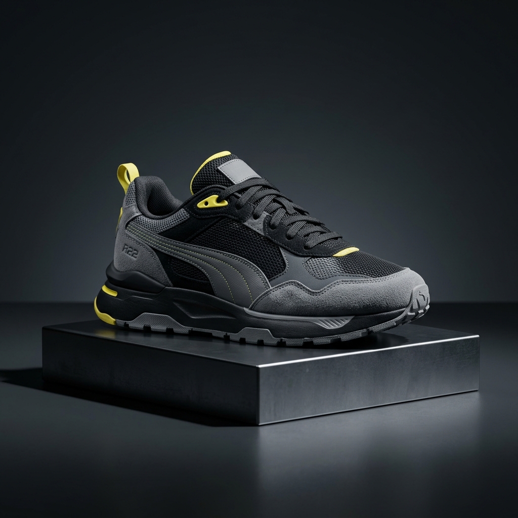 Zapatilla PUMA PUMA R22 GRAY TILE 383462 20 Negro