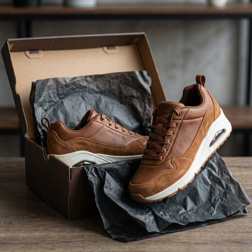 Zapatilla SKECHERS UNO RETRO ONE 183020 BRN Marron review 1
